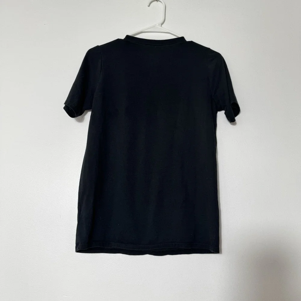 Nike Boys Dri Fit Short Sleeve Black T-shirt Sz XL Dissolve Graphic Logo